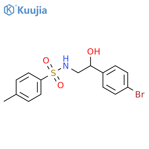 Benzenesulfonamide, N-[2-(4-bromophenyl)-2-hydroxyethyl]-4-methyl- structure