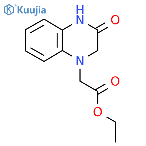 Ethyl 2-(3-oxo-1,2,3,4-tetrahydroquinoxalin-1-yl)acetate structure