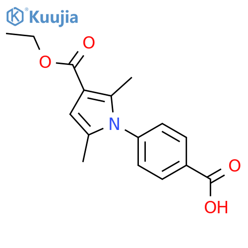 4-3-(Ethoxycarbonyl)-2,5-dimethyl-1H-pyrrol-1-ylbenzoic acid structure