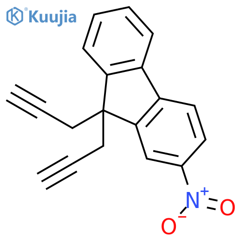 9H-FLUORENE, 2-NITRO-9,9-DI-2-PROPYNYL- structure