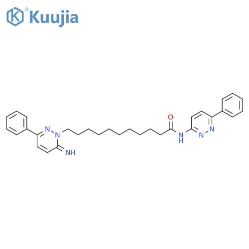 1(6H)-Pyridazineundecanamide,6-imino-3-phenyl-N-(6-phenyl-3-pyridazinyl)- structure