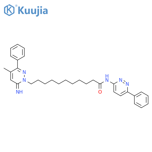 1(6H)-Pyridazineundecanamide,6-imino-4-methyl-3-phenyl-N-(6-phenyl-3-pyridazinyl)- structure