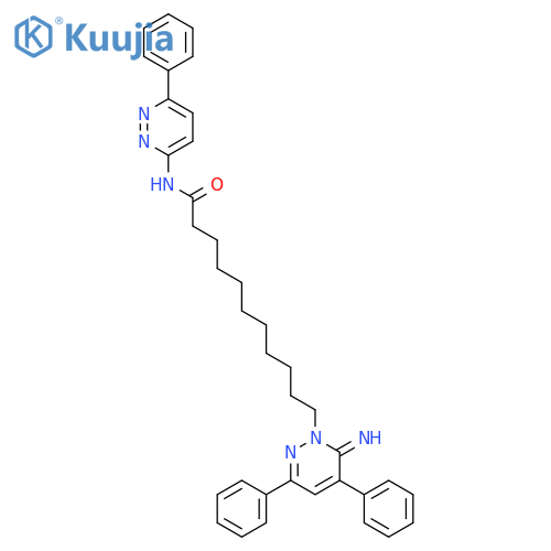 1(6H)-Pyridazineundecanamide,6-imino-3,5-diphenyl-N-(6-phenyl-3-pyridazinyl)- structure