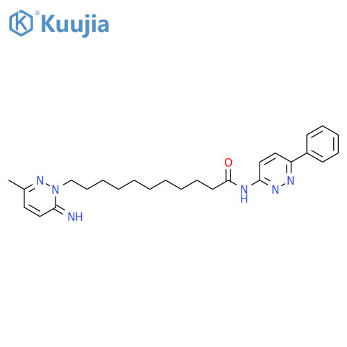 1(6H)-Pyridazineundecanamide,6-imino-3-methyl-N-(6-phenyl-3-pyridazinyl)- structure