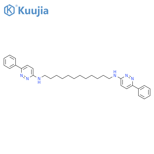 1,12-Dodecanediamine, N,N'-bis(6-phenyl-3-pyridazinyl)- structure