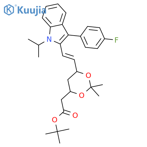 (3R,5S)-Fluvastatin-3,5-acetonide tert-Butyl Ester structure