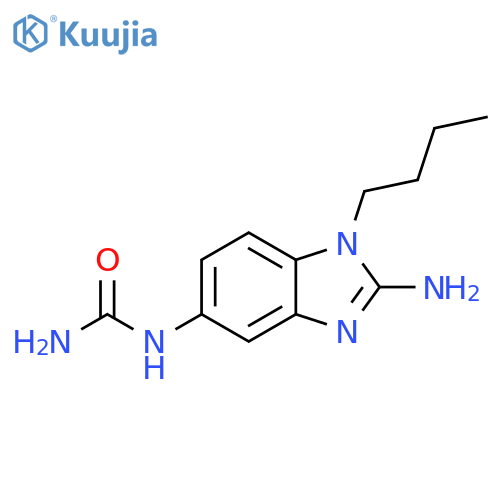 Urea, (2-amino-1-butyl-1H-benzimidazol-5-yl)- structure
