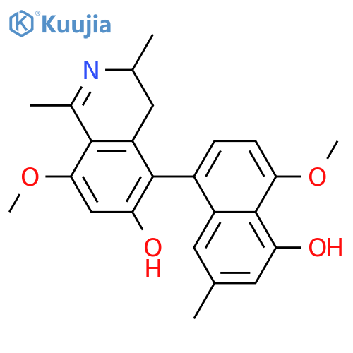 Ancistrobrevine B; Atropisomer, 1,2-didehydro, 4'-O-de-Me structure
