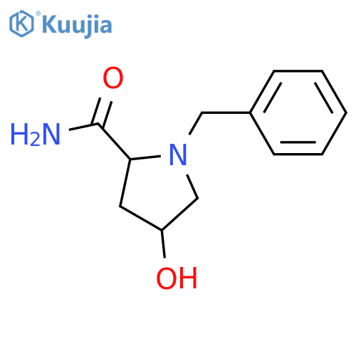2-Pyrrolidinecarboxamide, 4-hydroxy-1-(phenylmethyl)-, (2S,4R)- structure