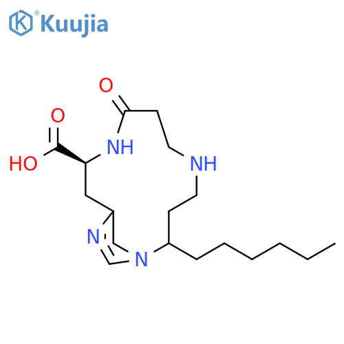 1,5,9,13-TETRAAZABICYCLO[10.2.1]PENTADECA-12(15),13-DIENE-10-CARBOXYLIC ACID, 2-HEXYL-8-OXO-, (10S)- structure