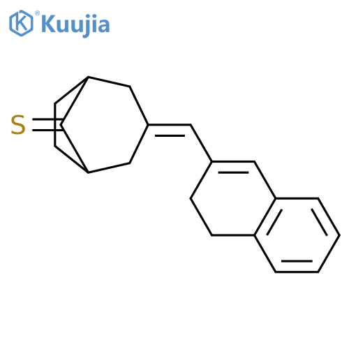 Bicyclo[3.2.1]octane-8-thione,3-[(3,4-dihydro-2-naphthalenyl)methylene]- structure