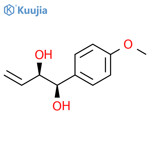 3-Butene-1,2-diol, 1-(4-methoxyphenyl)-, (1R,2R)-rel- structure