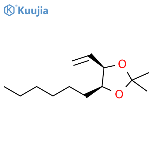 1,3-Dioxolane, 4-ethenyl-5-hexyl-2,2-dimethyl-, (4R,5S)-rel- structure