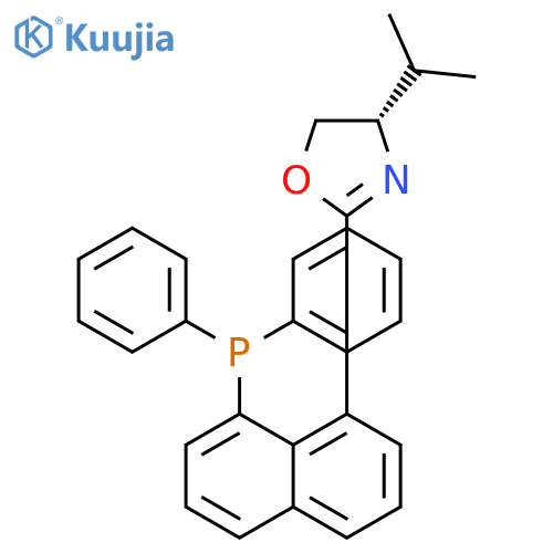 Oxazole,2-[8-(diphenylphosphino)-1-naphthalenyl]-4,5-dihydro-4-(1-methylethyl)-,(4S)- structure
