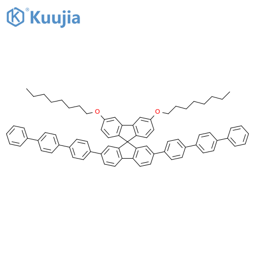 9,9'-Spirobi[9H-fluorene],3',6'-bis(octyloxy)-2,7-bis([1,1':4',1''-terphenyl]-4-yl)- structure
