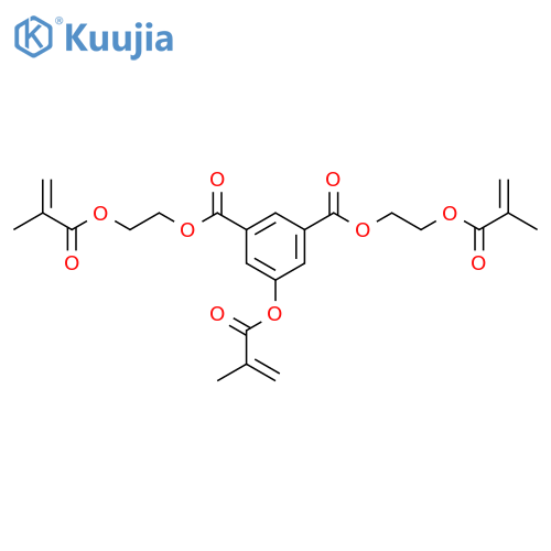 1,3-Benzenedicarboxylic acid, 5-[(2-methyl-1-oxo-2-propenyl)oxy]-,bis[2-[(2-methyl-1-oxo-2-propenyl)oxy]ethyl] ester structure