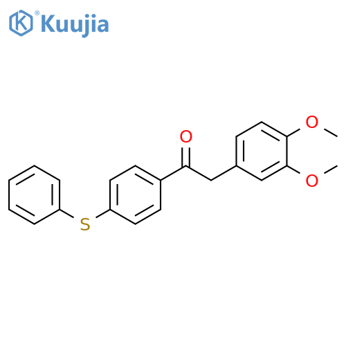 Ethanone, 2-(3,4-dimethoxyphenyl)-1-[4-(phenylthio)phenyl]- structure