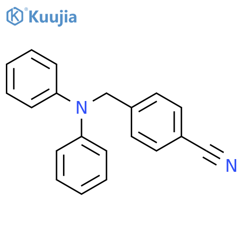 Benzonitrile, 4-[(diphenylamino)methyl]- structure