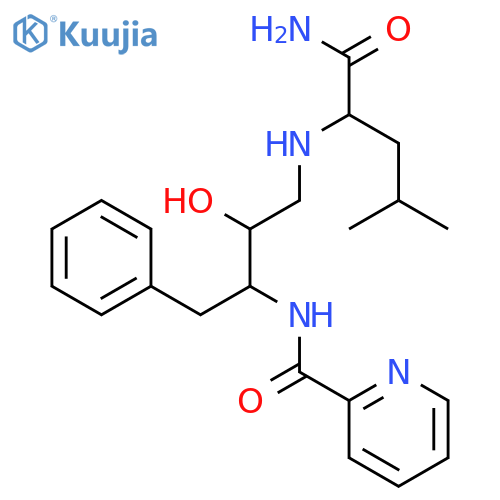 2-Pyridinecarboxamide,N-[(1S,2S)-3-[[(1S)-1-(aminocarbonyl)-3-methylbutyl]amino]-2-hydroxy-1-(phenylmethyl)propyl]- structure