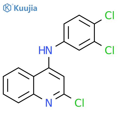 4-Quinolinamine, 2-chloro-N-(3,4-dichlorophenyl)- structure
