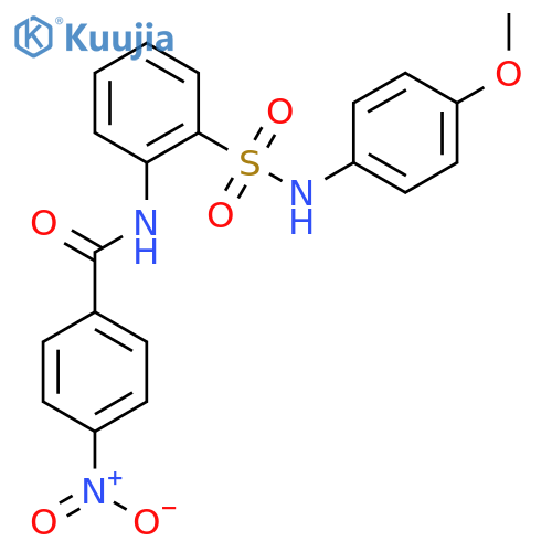Benzamide, N-[2-[[(4-methoxyphenyl)amino]sulfonyl]phenyl]-4-nitro- structure
