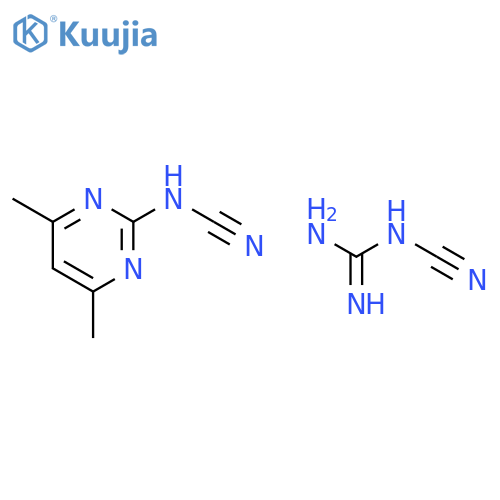 Guanidine, cyano-, compd. with (4,6-dimethyl-2-pyrimidinyl)cyanamide(1:1) structure