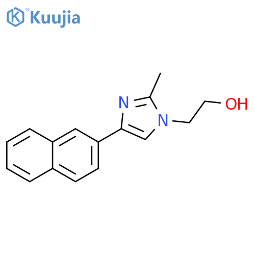 1H-Imidazole-1-ethanol, 2-methyl-4-(2-naphthalenyl)- structure