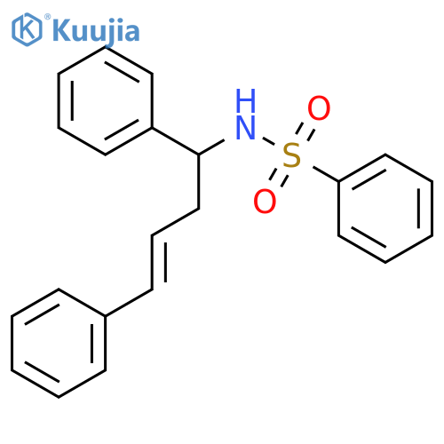 Benzenesulfonamide, N-[(3E)-1,4-diphenyl-3-butenyl]- structure