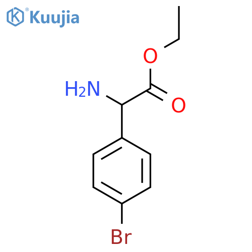 Ethyl 2-amino-2-(4-bromophenyl)acetate structure