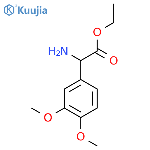 ethyl 2-amino-2-(3,4-dimethoxyphenyl)acetate structure