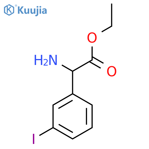 Ethyl 2-amino-2-(3-iodophenyl)acetate structure