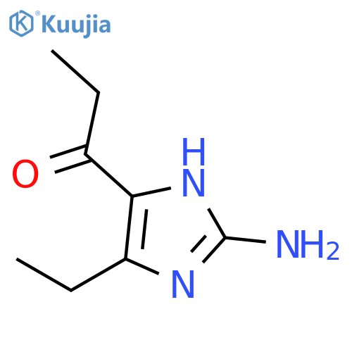 1-Propanone, 1-(2-amino-5-ethyl-1H-imidazol-4-yl)- (9CI) structure