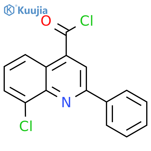 8-Chloro-2-phenylquinoline-4-carbonyl chloride structure