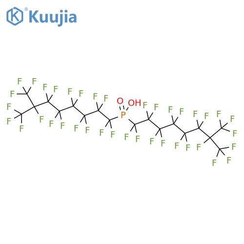 Phosphinic acid,bis[1,1,2,2,3,3,4,4,5,5,6,6,7,8,8,8-hexadecafluoro-7-(trifluoromethyl)octyl]- structure