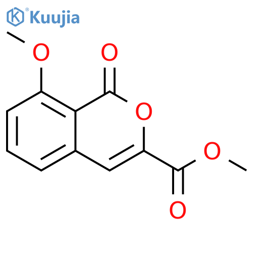 1H-2-Benzopyran-3-carboxylic acid, 8-methoxy-1-oxo-, methyl ester structure