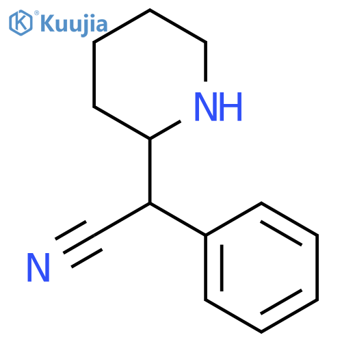 α-Phenyl-2-piperidineacetonitrile structure
