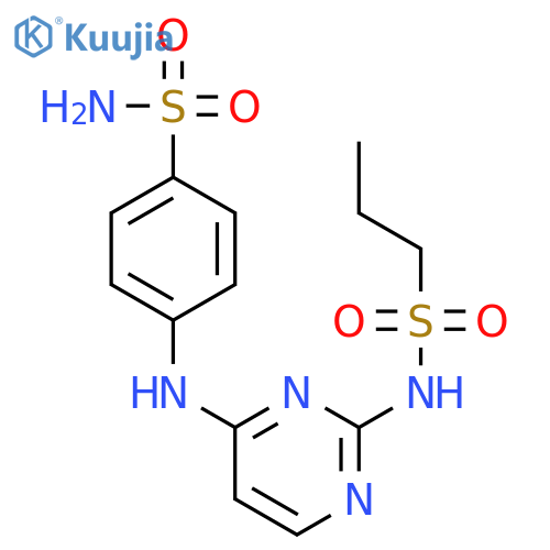 Benzenesulfonamide, 4-[[2-[(propylsulfonyl)amino]-4-pyrimidinyl]amino]- structure