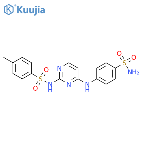 Benzenesulfonamide,N-[4-[[4-(aminosulfonyl)phenyl]amino]-2-pyrimidinyl]-4-methyl- structure
