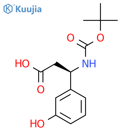 Boc-(R)-3-Amino-3-(3-hydroxy-phenyl)-propionic Acid structure