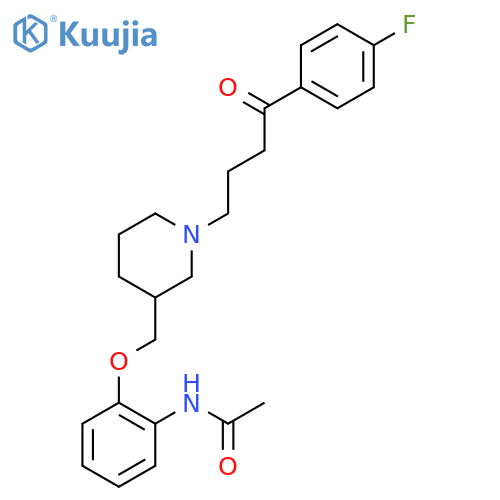Acetamide,N-[2-[[(3R)-1-[4-(4-fluorophenyl)-4-oxobutyl]-3-piperidinyl]methoxy]phenyl]- structure