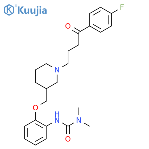 Urea,N'-[2-[[1-[4-(4-fluorophenyl)-4-oxobutyl]-3-piperidinyl]methoxy]phenyl]-N,N-dimethyl- structure