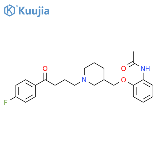 Acetamide,N-[2-[[1-[4-(4-fluorophenyl)-4-oxobutyl]-3-piperidinyl]methoxy]phenyl]- structure