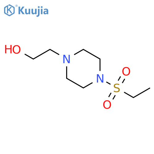 1-Piperazineethanol, 4-(ethylsulfonyl)- structure