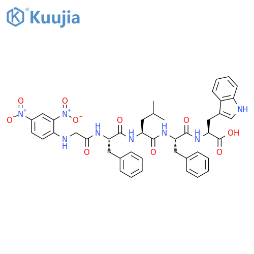 L-Tryptophan,N-(2,4-dinitrophenyl)glycyl-L-phenylalanyl-L-leucyl-L-phenylalanyl- structure