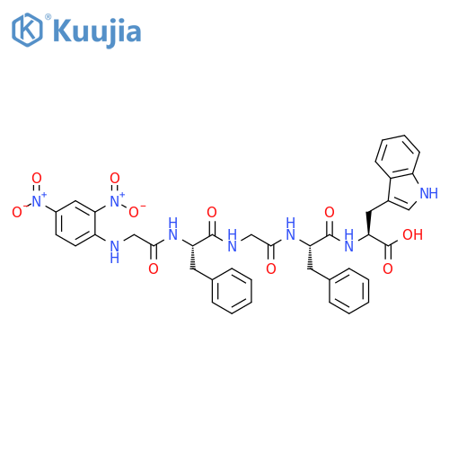 L-Tryptophan,N-(2,4-dinitrophenyl)glycyl-L-phenylalanylglycyl-L-phenylalanyl- structure