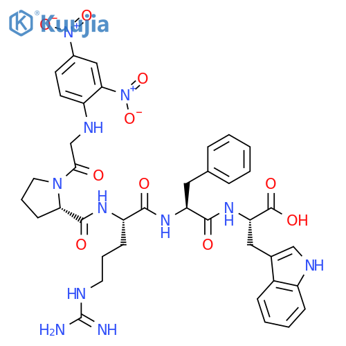 L-Tryptophan,N-(2,4-dinitrophenyl)glycyl-L-prolyl-L-arginyl-L-phenylalanyl- structure
