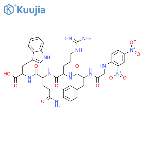 L-Tryptophan,N-(2,4-dinitrophenyl)glycyl-L-phenylalanyl-L-arginyl-L-glutaminyl- structure