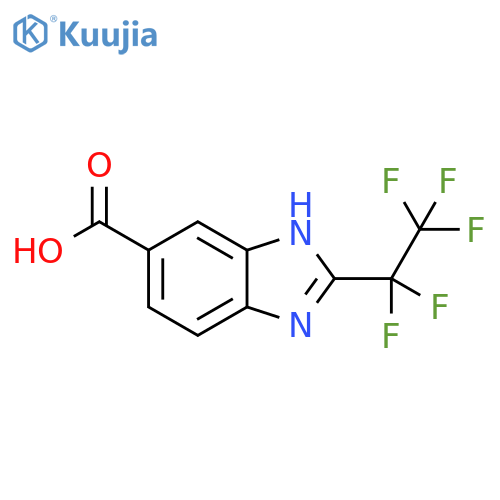 1H-Benzimidazole-5-carboxylic acid, 2-(pentafluoroethyl)- structure