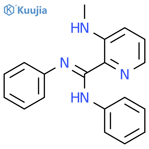 2-PYRIDINECARBOXIMIDAMIDE, 3-(METHYLAMINO)-N,N'-DIPHENYL- structure