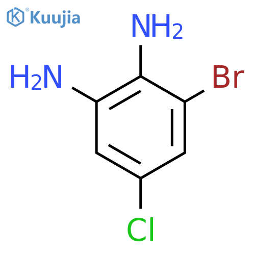 3-Bromo-5-chloro-1,2-benzenediamine structure